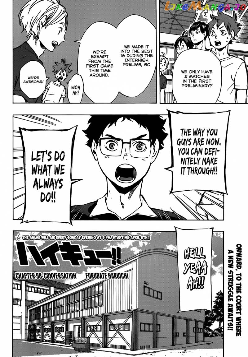 Haikyuu!!, Chapter 98 image 03